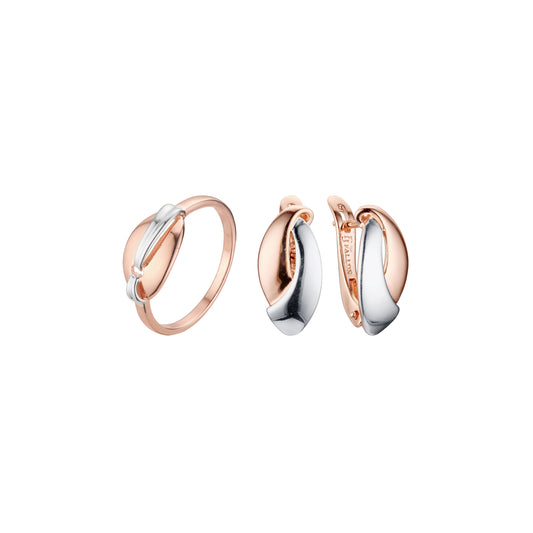 Rose Gold two tone set