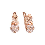 Earrings in Rose Gold, two tone plating colors