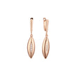 Rose Gold two tone earrings