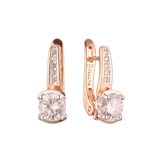 Earrings in 14K Gold, Rose Gold two tone plating colors