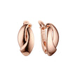 Earrings in Rose Gold, two tone plating colors