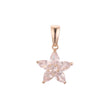 Five stones star cluster pendant in Rose Gold, 14K Gold plating colors