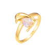 Solitaire design rings in 18K Gold, Rose Gold plating colors