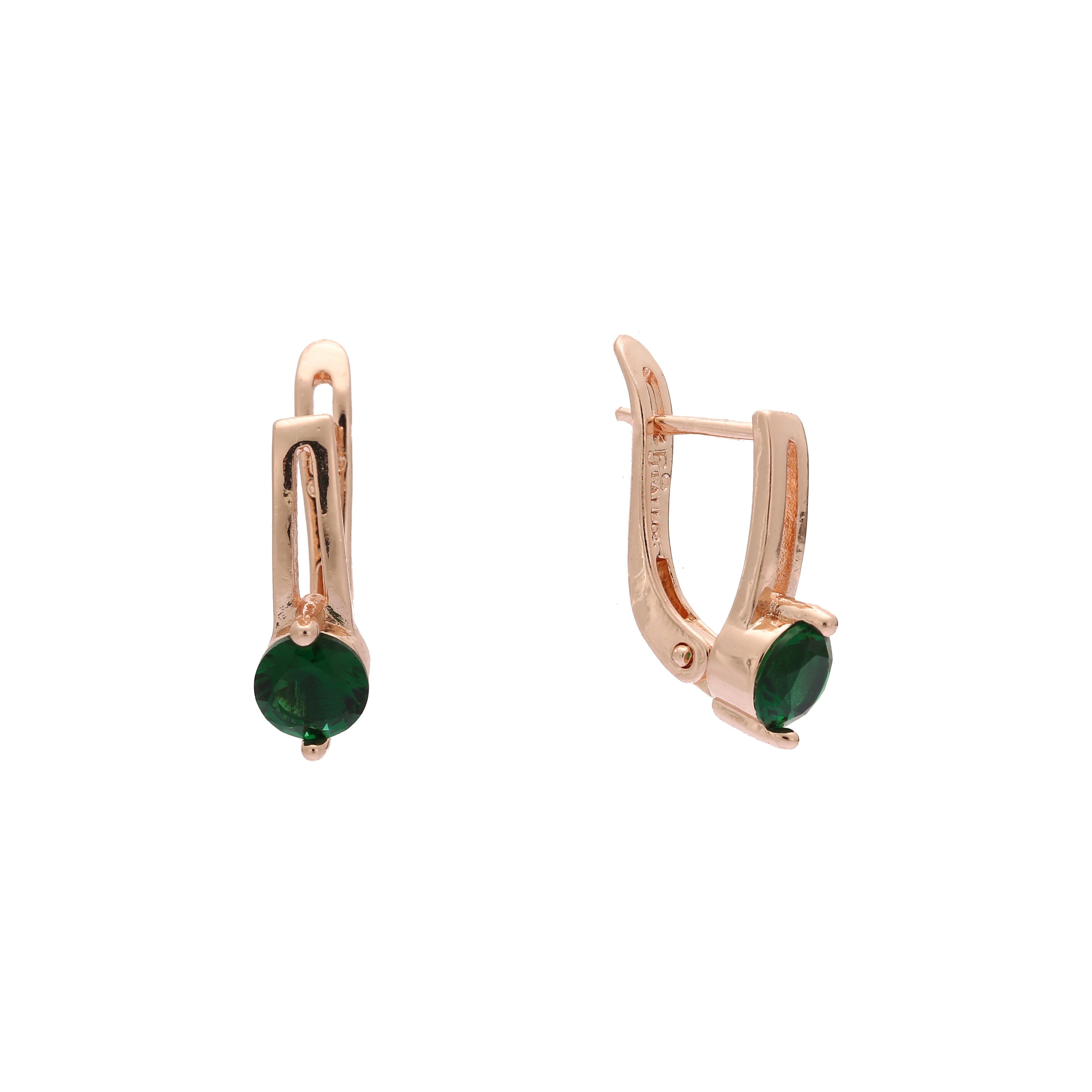 Rose Gold solitaire earrings