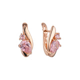 Pendientes de oro rosa