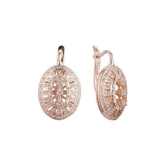 Earrings in 14K Gold, Rose Gold plating colors