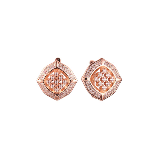 Pendientes en Oro de 14K, baño de Oro Rosa colores