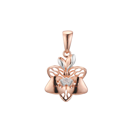 Pendant in Rose Gold two tone, 14K Gold plating colors