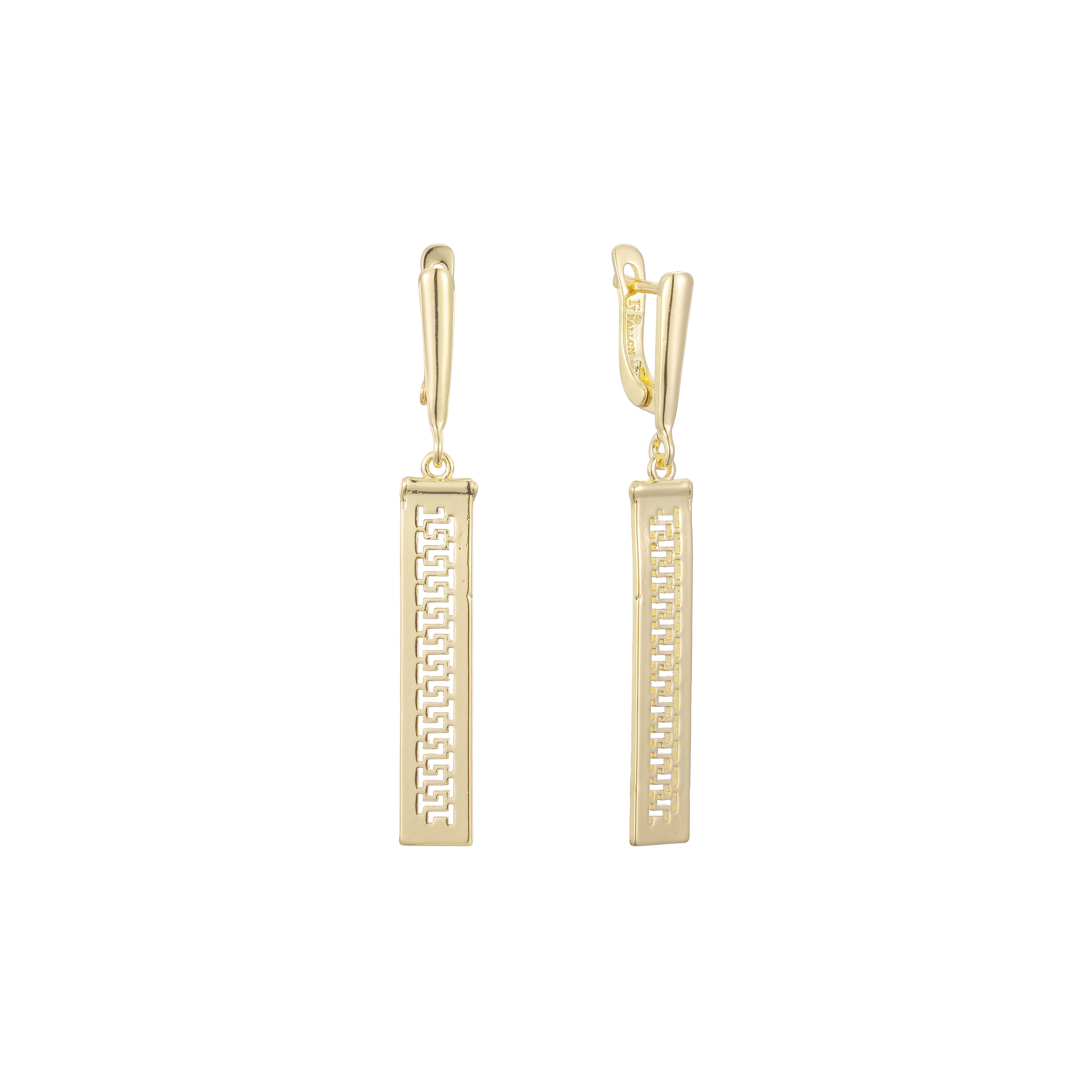 Tall earrings in 14K Gold, Rose Gold plating colors