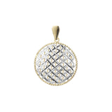 Net of cage elegant filigree pendant in 14K Gold, Rose Gold, and White Gold plating colors