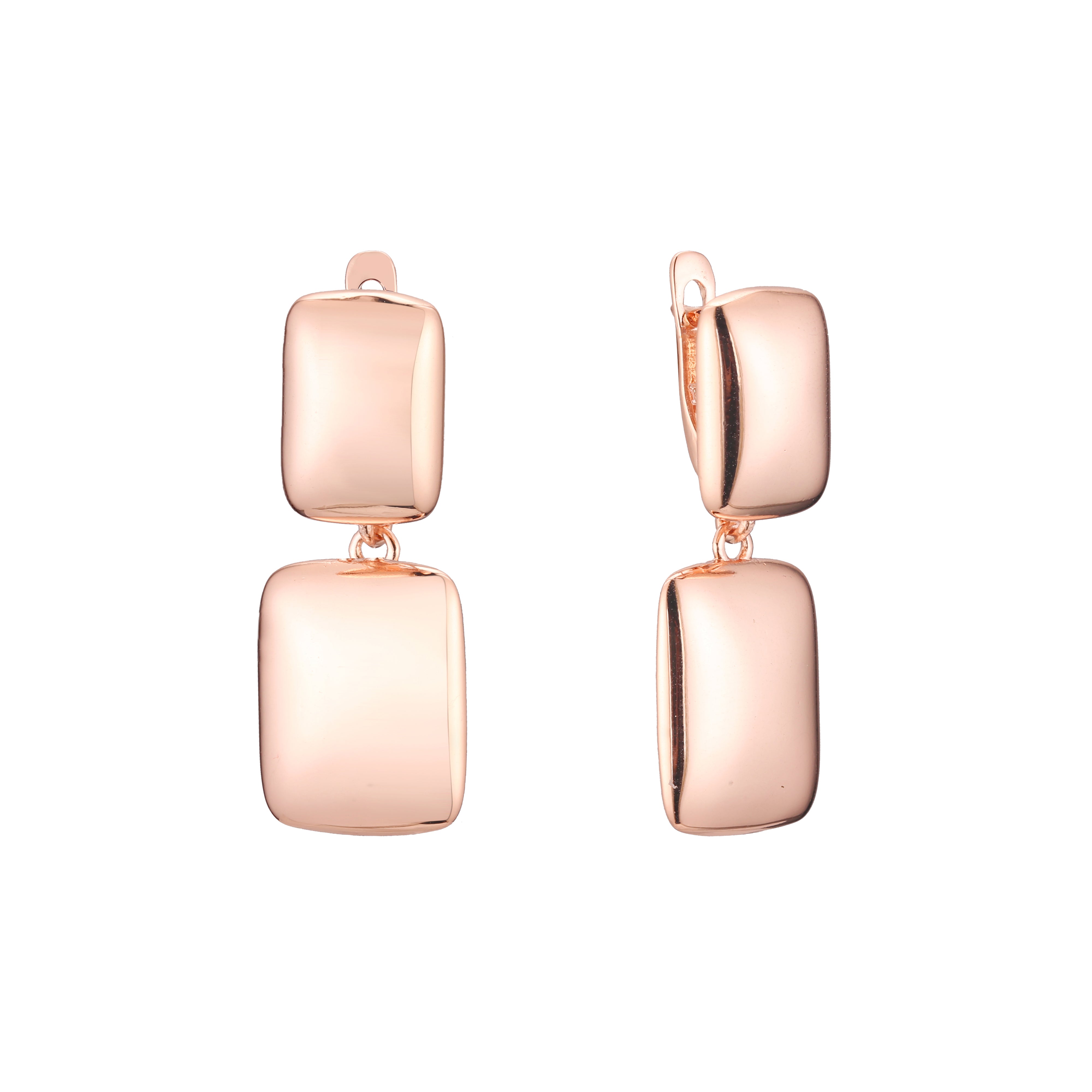 Pendientes en Oro de 14K, baño de Oro Rosa colores