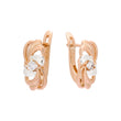 Rose Gold two tone earrings