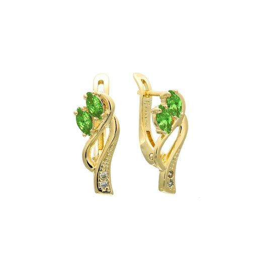 Pendientes en Oro de 14K, baño de Oro Rosa colores