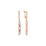 Earrings in Rose Gold, two tone plating colors