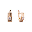 Rose Gold solitaire earrings