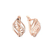 Earrings in Rose Gold, two tone plating colors