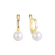 Pearl earrings in 14K Gold, Rose Gold plating colors