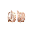 Rose Gold two tone earrings