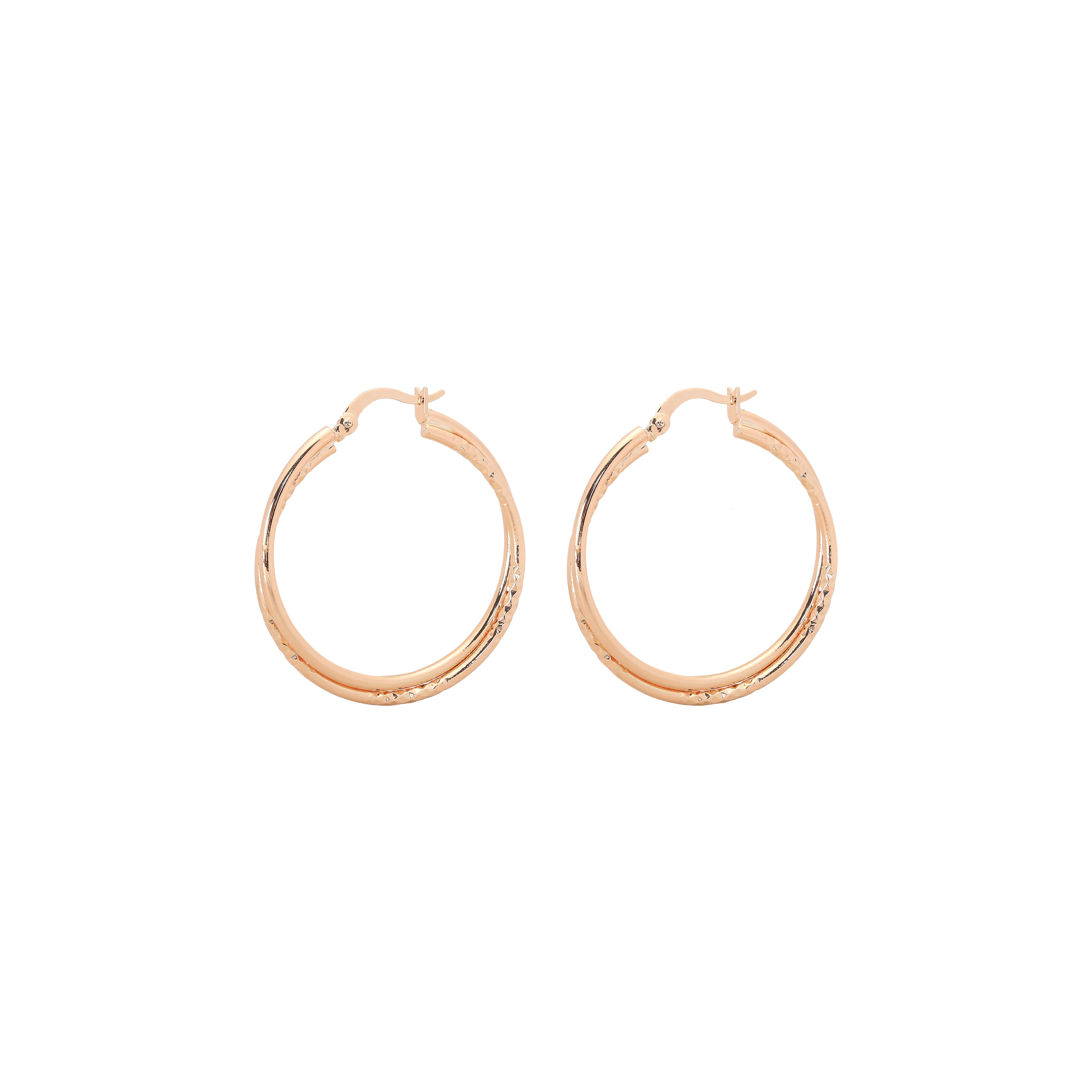 Rose Gold hoop earrings