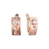 Pendientes de oro rosa