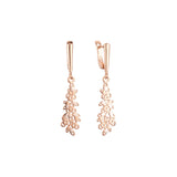 Earrings in Rose Gold, two tone plating colors