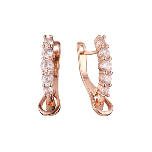 Earrings in 14K Gold, Rose Gold plating colors