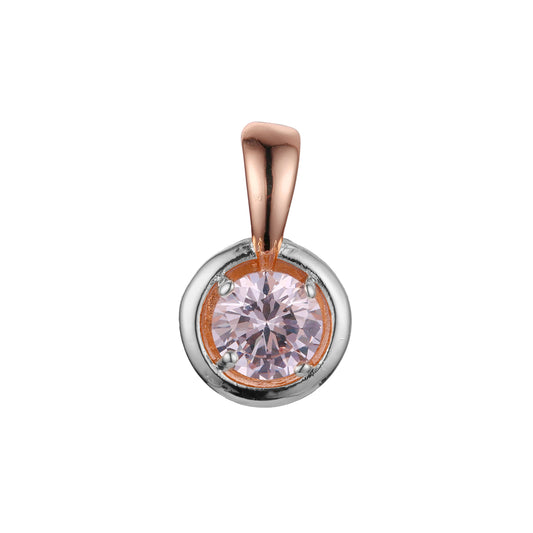 Pendant in Rose Gold two tone, 14K Gold plating colors