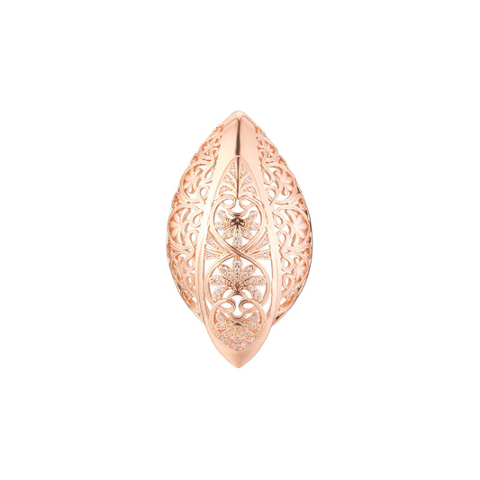 Filgree pendant in Rose Gold, 14K Gold plating colors