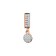 Pendant in Rose Gold, two tone plating colors