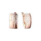 Rose Gold two tone earrings