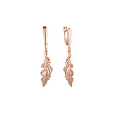 Earrings in Rose Gold, two tone plating colors