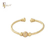 Open beads 14K Gold bangle bracelets