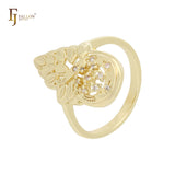 Pineapple cluster white CZs 14K GOld, Rose Gold, White Gold rings