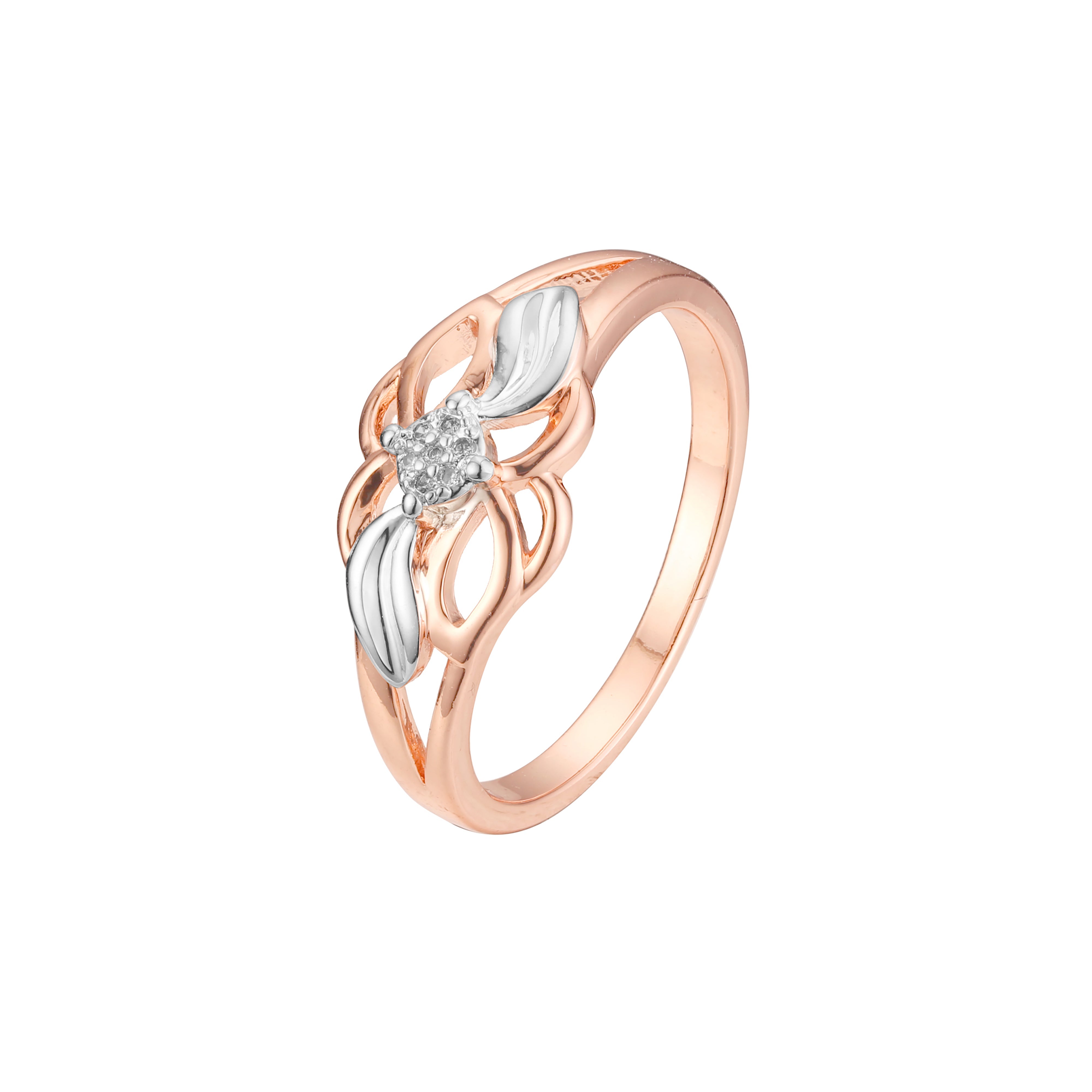 Rose Gold two tone rings