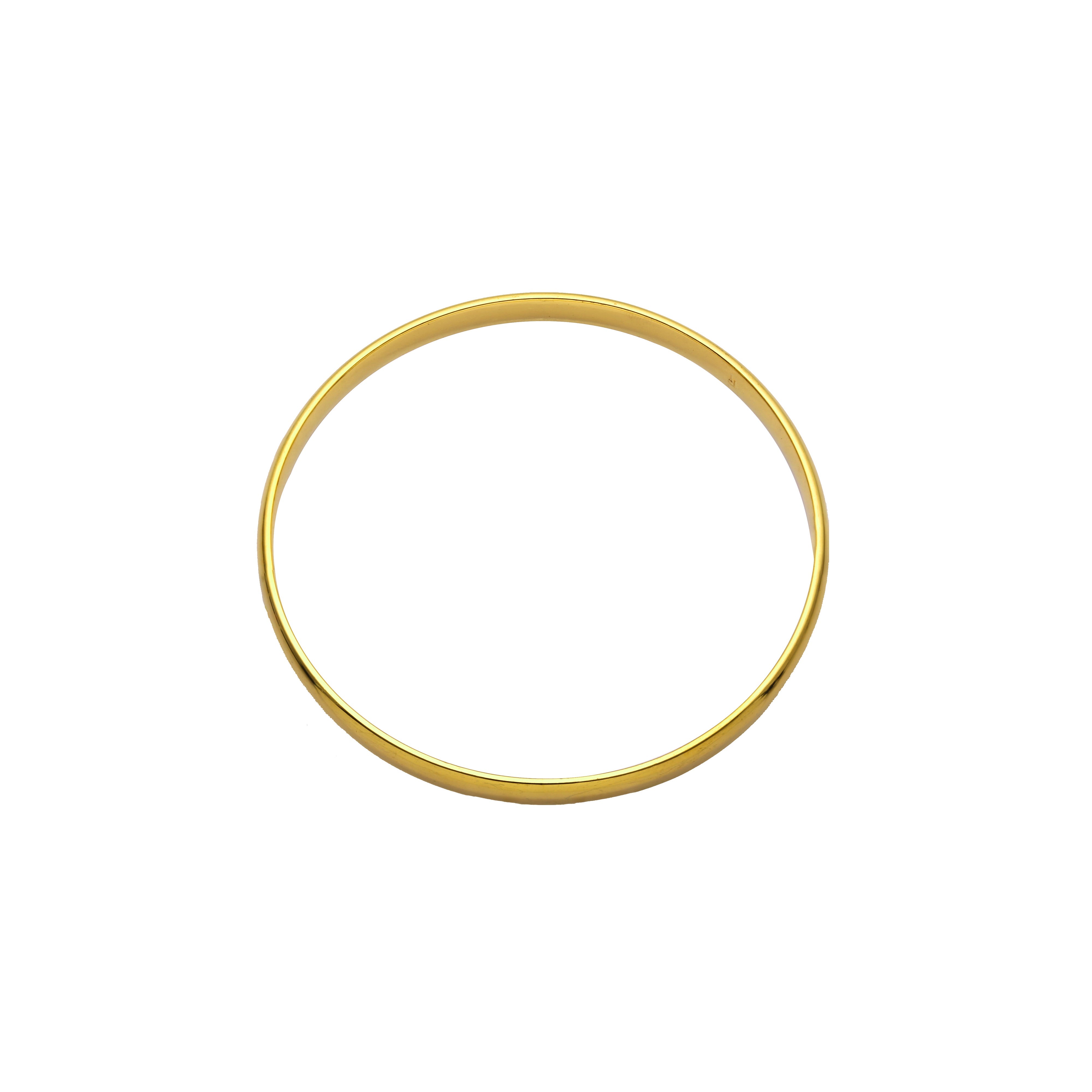 Round glossy 6mm bracelets plated in 14K Gold, 18K Gold colors