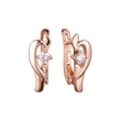 Earrings in Rose Gold, two tone plating colors