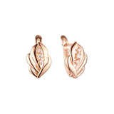 Earrings in Rose Gold, two tone plating colors