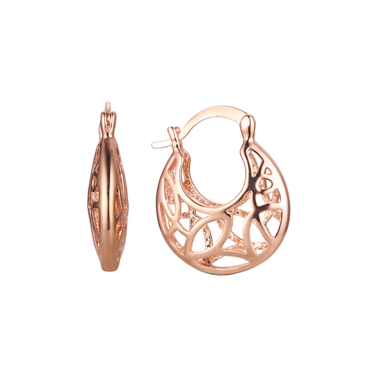 Rose Gold hoop earrings