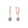 Cluster earrings in 14K Gold, Rose Gold, two tone plating colors