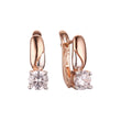 Earrings in Rose Gold, two tone plating colors