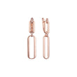 Paperclip earrings in 14K Gold, Rose Gold, two tone plating colors