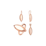 Rose Gold Renaissance Marquise set