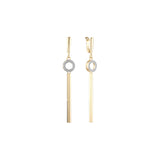 Cluster earrings in 14K Gold, Rose Gold, two tone plating colors