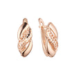 Earrings in Rose Gold, two tone plating colors