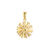 Snow flake pendant in 14K Gold, Rose Gold, 18K Gold plating colors
