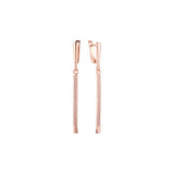 Aretes en Oro 14K, Oro Rosa, baño en dos tonos