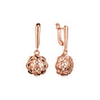 Pendientes de oro rosa