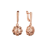 Pendientes de oro rosa