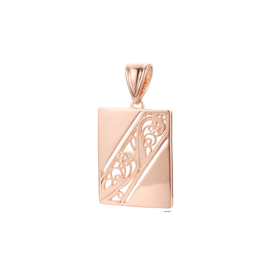 Pendant in Rose Gold, 14K Gold plating colors